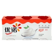 yoplait 优诺 优丝原味酸奶风味发酵乳135gx3 低温酸牛奶生鲜