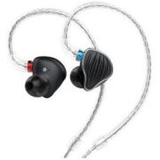FiiO 飞傲 FH5 入耳式挂耳式圈铁有线耳机 黑色 3.5mm