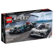 LEGO 乐高 Speed超级赛车系列 76909 梅赛德斯-AMG F1 W12 E Performance 和梅赛德斯-AMG Project One