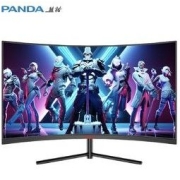 PANDA 熊猫 27英寸R1500曲率 原生165Hz高刷电竞屏 1080P全高清 RGB炫彩灯效 电竞游戏电脑显示器
