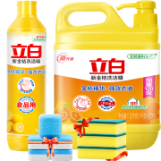 有券的上、京喜app：立白金桔洗洁精1.12kg*1桶+金桔洗洁精408g+洗碗棉3块+泡腾片5块