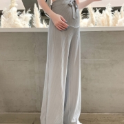 孕妇裤子女秋季外穿宽松阔腿裤垂感秋天打底休闲裤孕妇运动裤秋装