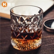 京东极速版：惠寻 复古卡伦玻璃杯 280ml＊2