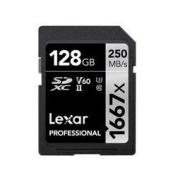 Lexar 雷克沙 1667x 128GB SDXC UHS-II 存储卡