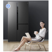 PLUS会员：Midea 美的 BCD-568WKPZM(E) 对开门冰箱