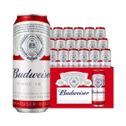 百威(Budweiser)啤酒经典醇正450ml*18听整箱