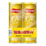 Lay's 乐事 无限薯片 原味 104克*2 208克 休闲零食 膨化食品