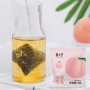 0香精色素！禧小饮 白桃乌龙茶包 5g*10
