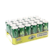 perrier 巴黎水 青柠味含气天然矿泉水气泡水 330ML*24罐/整箱
