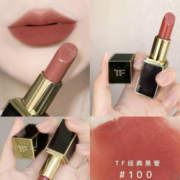 包邮包税！TOM FORD 汤姆福特 经典黑管哑光口红 #100 EQUUS 大秀裸棕 肉桂奶茶色 3g