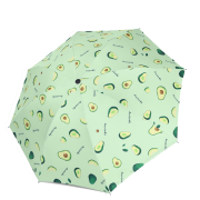 京东极速版：小清新 黑胶晴雨伞 全自动折叠伞 牛油果