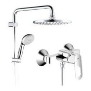 GROHE 高仪 原装进口新天瀑花洒套装 标准杆 龙头无下出水