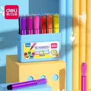 deli 得力 70652 趣味系列 印章水彩笔 12色