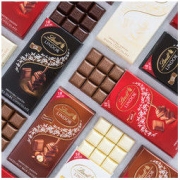Lindt 瑞士莲 软心特浓黑/牛奶/白巧/榛仁排装黑巧克力 100g