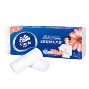 京东极速版：Vinda 维达 无芯4层花之韵家用轻柔卫生纸 10卷 580g