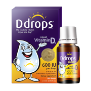 88VIP：Ddrops 儿童维生素D3滴剂 600IU*4件