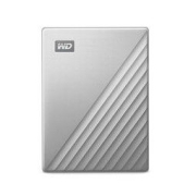 Western Digital 西部数据 My Passport Ultra系列 精英款 2.5英寸 Type-C便携移动机械硬盘 4TB USB3.0 银色