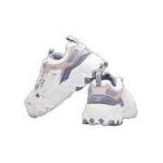 FILA 斐乐 Oakmont 征峰者 女子休闲运动鞋 F12W031111F-GR 奶白/烟玫粉 36.5