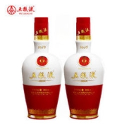 WULIANGYE 五粮液 52度五粮液1618双瓶装500ml*2瓶 +长城干红葡萄酒750ml*2 瓶+凡蒂诺描金白酒杯六只