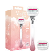 Gillette 吉列 樱花亲肤刮毛刀 1刀架+2刀头 赠 潘婷护发素70ml*1支