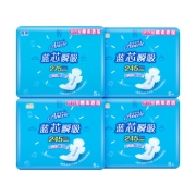 京东极速版:安尔乐 蓝芯瞬吸系列卫生巾 日用245mm*15片+夜用275*5片  *2件