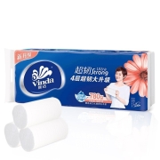 京东极速版：Vinda 维达 超韧系列 无芯卷纸 4层78g10卷