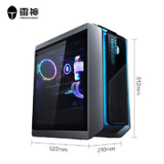 ThundeRobot 雷神 911 黑武士4代+  游戏电脑主机（i7-12700、16GB、512GB SSD、RTX3060）