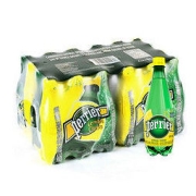 perrier 巴黎水 含气柠檬味矿泉水 500毫升/瓶 24瓶/箱 塑料瓶装