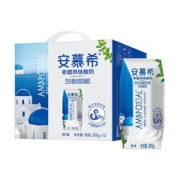安慕希 伊利 安慕希酸奶原味205g*12盒/箱 礼盒装 常温酸奶 希腊风味早餐搭档