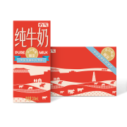 华山牧 奶气纯牛奶200ml*24盒