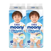 88VIP：moony 畅透微风系列 拉拉裤 XL38片*2包