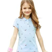 HAZZYS 哈吉斯 女童短袖polo衫