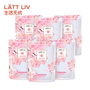 生活无忧LATTLIV 洗衣 去污去渍 深层洁净 洗衣液480g*6袋装