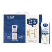 plus会员：新希望 白帝 致浓纯牛奶250ml*12盒 *4件