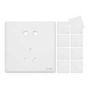 Schneider Electric 施耐德电气 珍铂系列 NP1426_10US_WE_C1 五孔插座 丝绒白 10支装