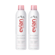 拍3件 88VIP：Evian依云保湿矿泉喷雾300ml2支装*3件 共6支