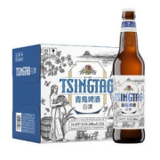 PLUS会员、有券的上：TSINGTAO 青岛啤酒 全麦白啤(2020版) 10度 500ml*12瓶