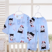 PLUS会员：珑淼轩 儿童绵绸家居服*2套