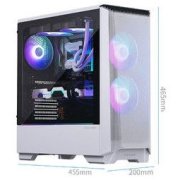 PHANTEKS 追风者 P360A ARGB EATX机箱 半侧透 白色
