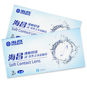 HYDRON 海昌 软性亲水接触镜 季抛 2片