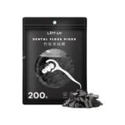 lattliv 竹炭牙线棒 200支