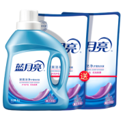 周二生活场：Bluemoon 蓝月亮 深层洁净洗衣液 薰衣草香 1kg+500g*2袋