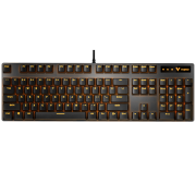 RAPOO 雷柏 V500PRO 单光版 104键背光机械键盘 红轴 黑色