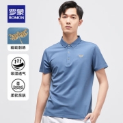 罗蒙 男士 商务休闲polo衫