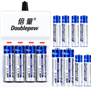 Doublepow 倍量 电池充电器套装 4槽充电器+6节5号电池+6节7号电池