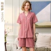 芬腾旗下 玛伦萨 夏季新款纯棉家居服套
