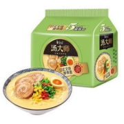 康师傅 汤大师 日式叉烧豚骨拉面 110g*5袋 康师傅方便面 泡面袋装 速食零食 李承铉代言