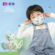 振德 儿童3d立体萌趣一次性口罩男童女孩 60支
