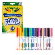 Crayola 绘儿乐 58-8824 可水洗水彩笔 24色