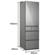 Panasonic 松下 纤雅•自由嵌入系列 NR-EE40TXA-S 风冷多门冰箱 380L 银色